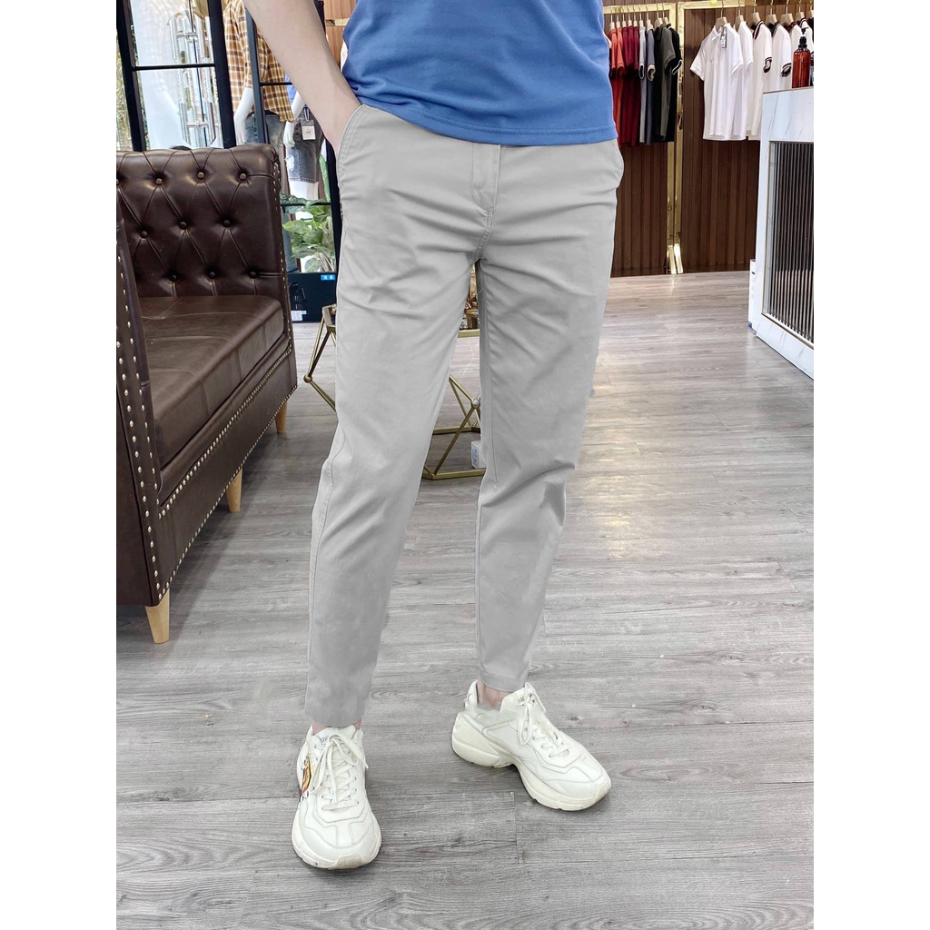 Quần Kaki Nam Đẹp AROTI Ống Suông Dài Rộng Vải Kaki Cao Cấp Mềm Mịn, Co Giãn Tốt Dáng Âu Đứng,Công Sở,Lưng Thun QK045-XT