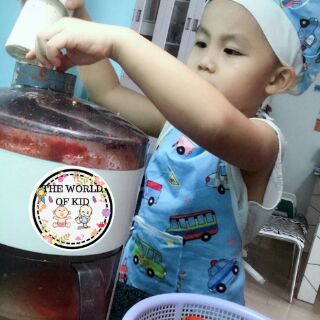 Tạp dề kèm nón cho bé