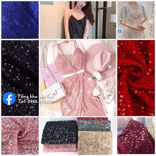 Vải thun kim sa co giãn 4 chiều dùng cho dạ hội,áo dài,đầm váy (90k/m)