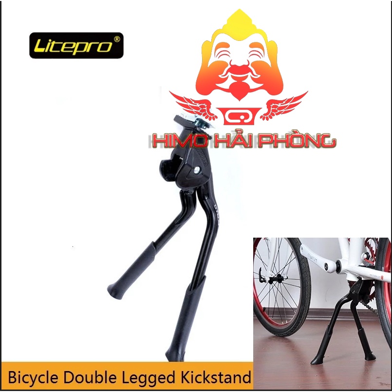 Chân chống giữa xe đạp Litepro  điều chỉnh cao thấp.gấp gọn vào một bên thích hợp cho xe Xiaomi Himo Z20 ,c26,zb20