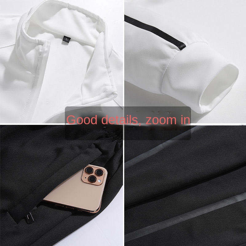 Bộ quần áo thể thao dáng rộng phong cách mùa thu sành điệu nam tính