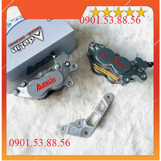 Pát vario heo trái lắp trái đĩa 260 heo 4 Piston đối xứng Adeli/Fando