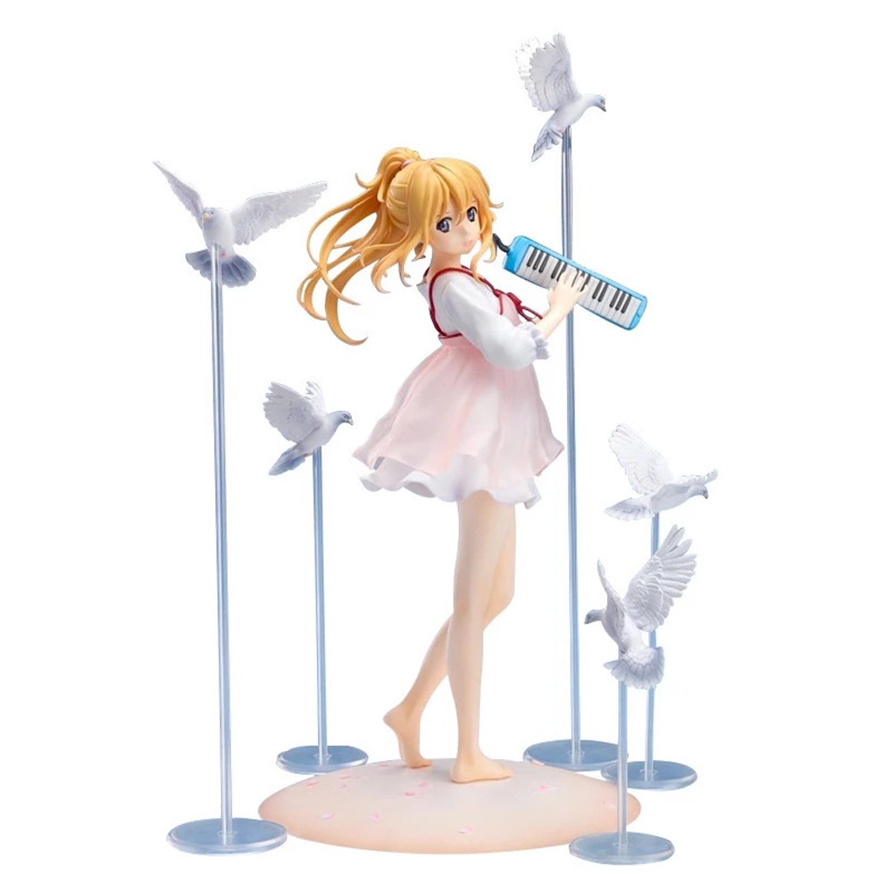 EPOCH Japanese Figurine April is your lie Car Decoration Action Figure Gong Yuan Xun Anime Collectible Model Toys Girl figure PVC Liggen In April Kaori Miyazono