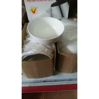 Combo 10 bát sứ ăn cơm trắng trơn