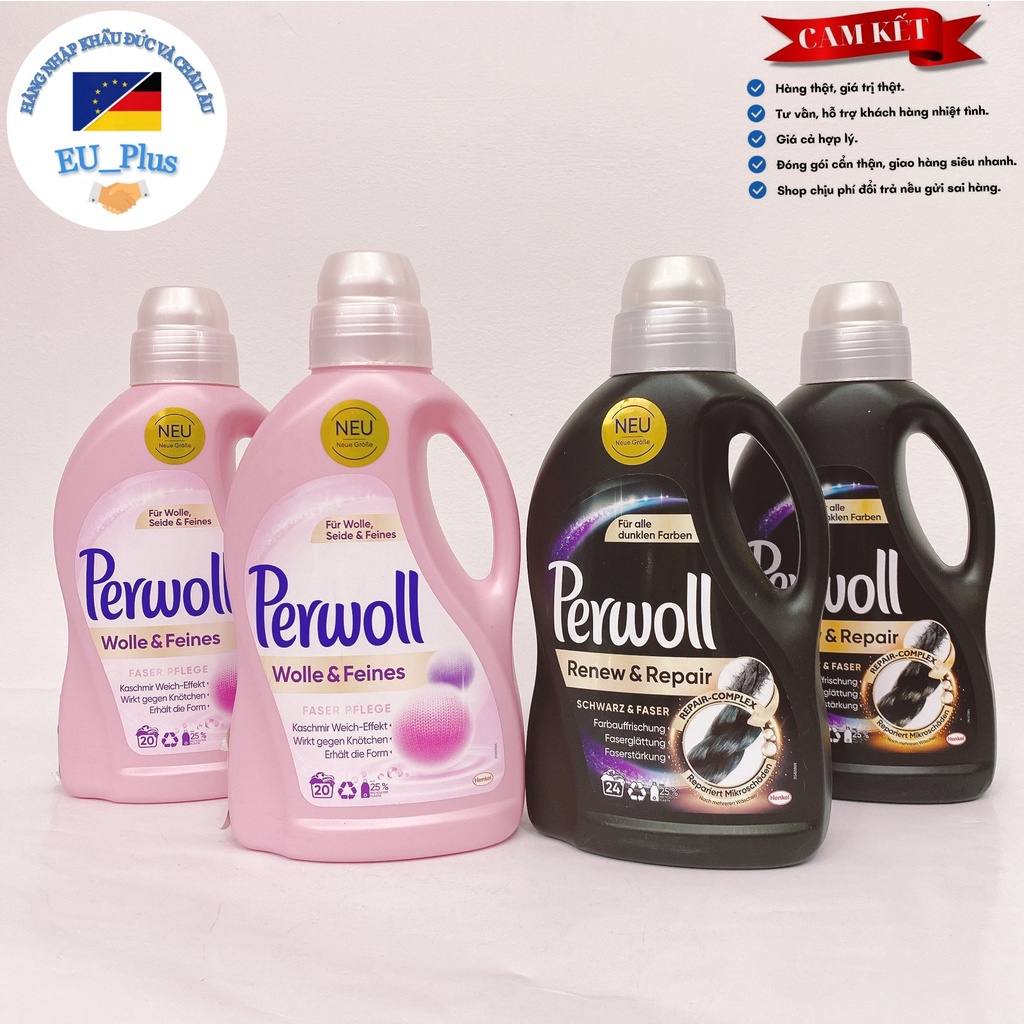 Nước Giặt Đồ Tối Màu Perwoll Renew 3d Black 1.44 Lít - Đức