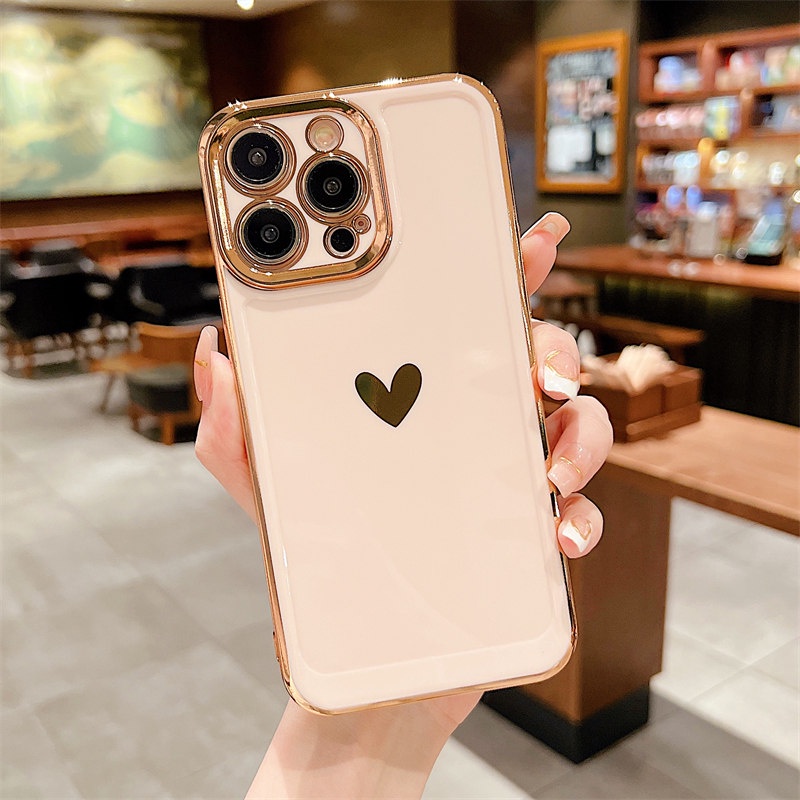 Ốp lưng Điện Thoại Dẻo In Họa Tiết Sang Trọng Có Khung Bảo Vệ Camera Cho iPhone 14 Plus 13 14 Pro Max