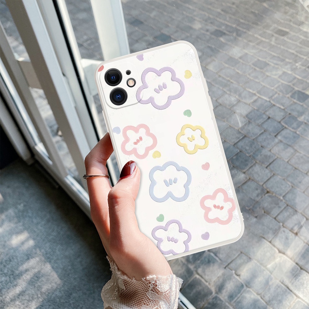 Ốp Điện Thoại Họa Tiết Hoa Và Cherry Cho Oppo Reno 3 4 5 Pro Plus 2Z 2F 5k F3 R9S F11 A9 A37 A91 Neo 7 9 F15 F17 A73 A33 A16