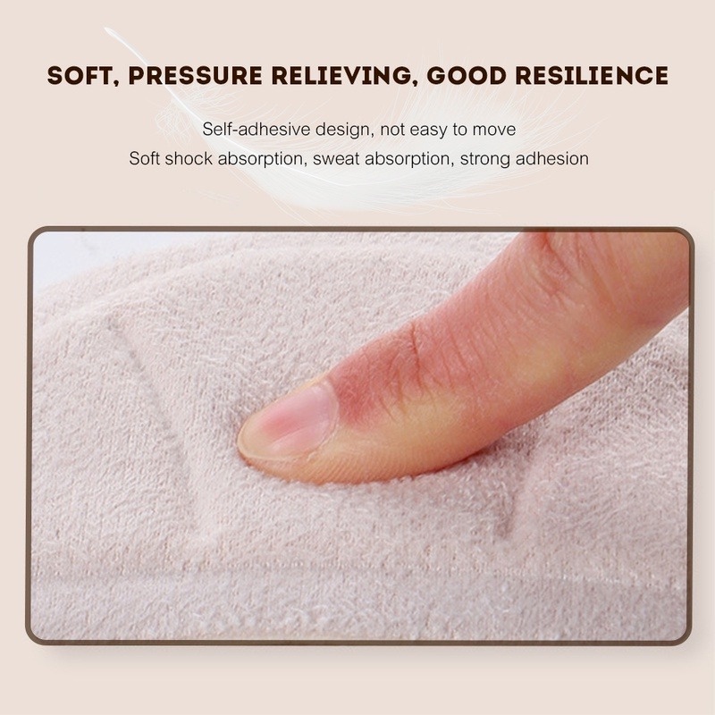 1 Cặp Miếng Dán Gót Chân Hình Vỏ Sò 3D Chống Trượt Mềm Mại Tiện Dụng