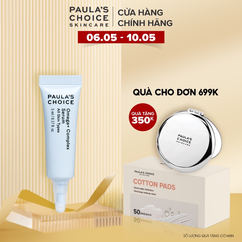 Tinh chất phức hợp trẻ hóa và thức tỉnh làn da tối ưu Paula’s Choice Resist Omega + Complex Serum 5ml 2137