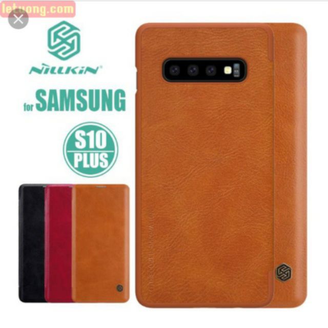 Bao da Nillkin Qin Galaxy S10 Plus/ S10+ chính hãng