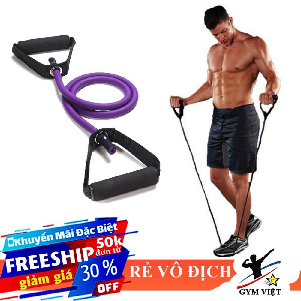 🎁 Dây kéo đàn hồi 16 - 20 LB  ❤️ FREE SHIP ❤️ Dây ngũ sắc tập gym màu tím [ HOT ]