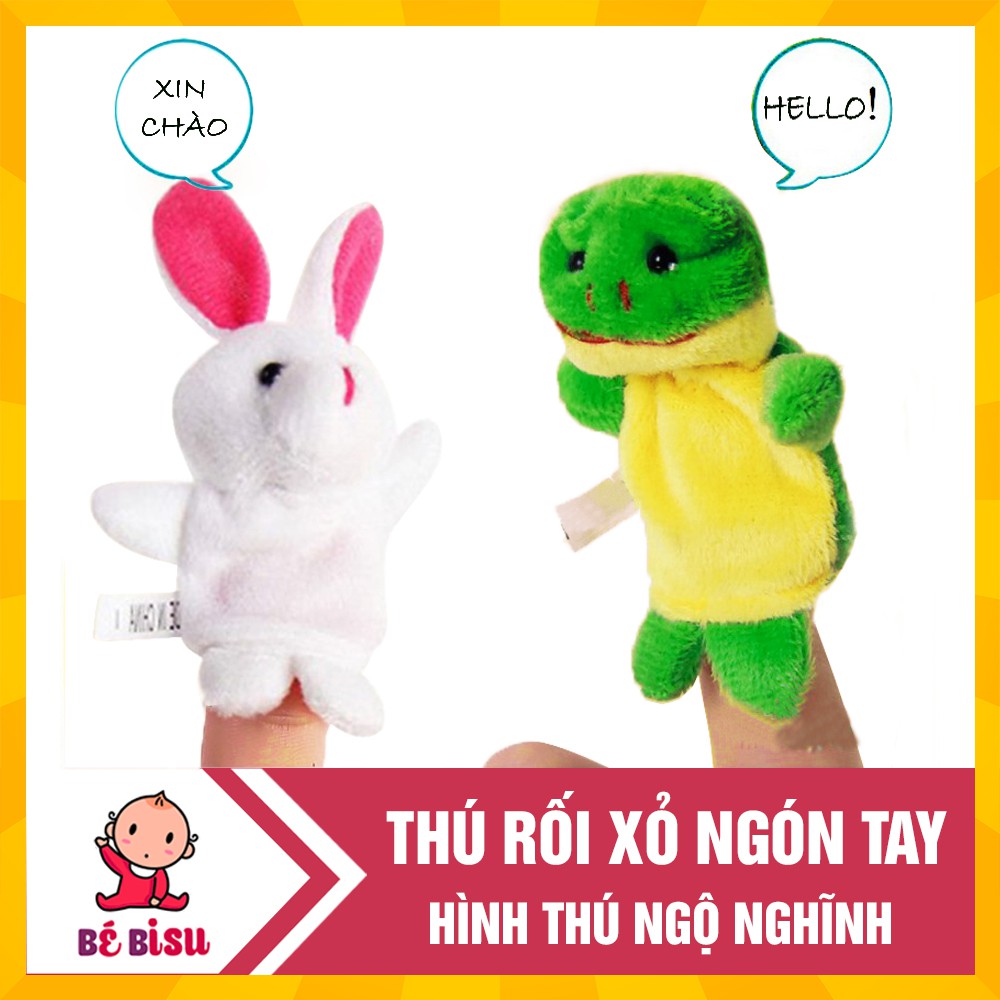 [Mã TOYSEP giảm 10% tối đa 15K đơn bất kỳ] Thú rối xỏ ngón tay kể chuyện cho bé