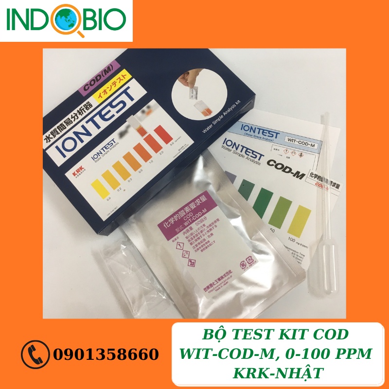 [HÀNG CÓ SẴN] BỘ TEST KIT COD WIT-COD-M, 0-100 PPM KRK-NHẬT [KÈM COA]