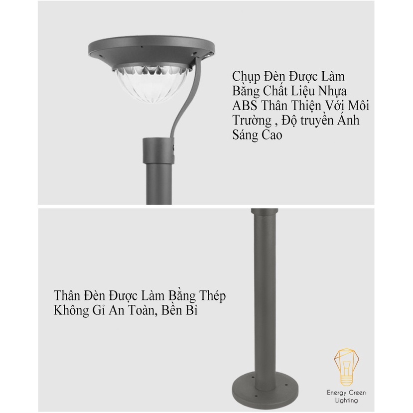 Đèn LED Sân Vườn Cắm Cỏ Energy Green Lighting MT-42515 - Sử Dụng Năng Lượng Mặt Trời - Thân Bọc Thép Không Gỉ