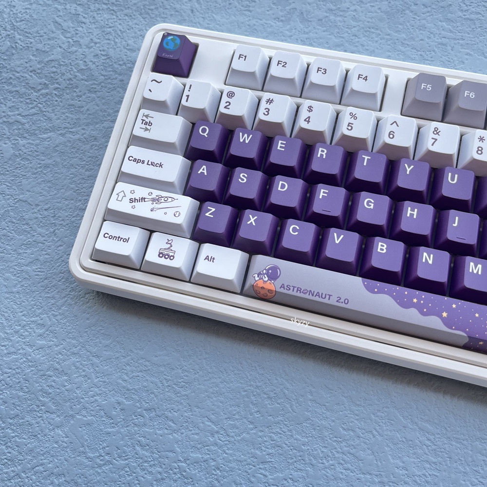 137 phím New Astronaut Keycap Cherry Profile người không gian anime PBT DYE SUB bàn phím cơ học keycap