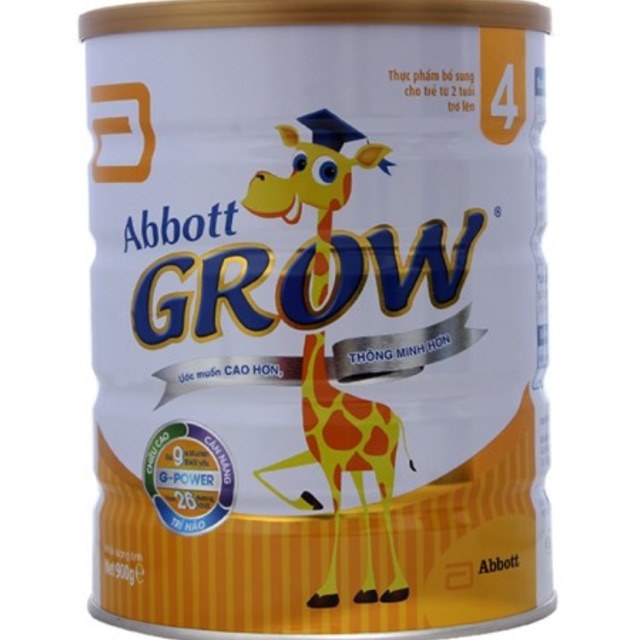 [Mua 6 lon có quà] Sữa bột Grow 4/900 Abbot