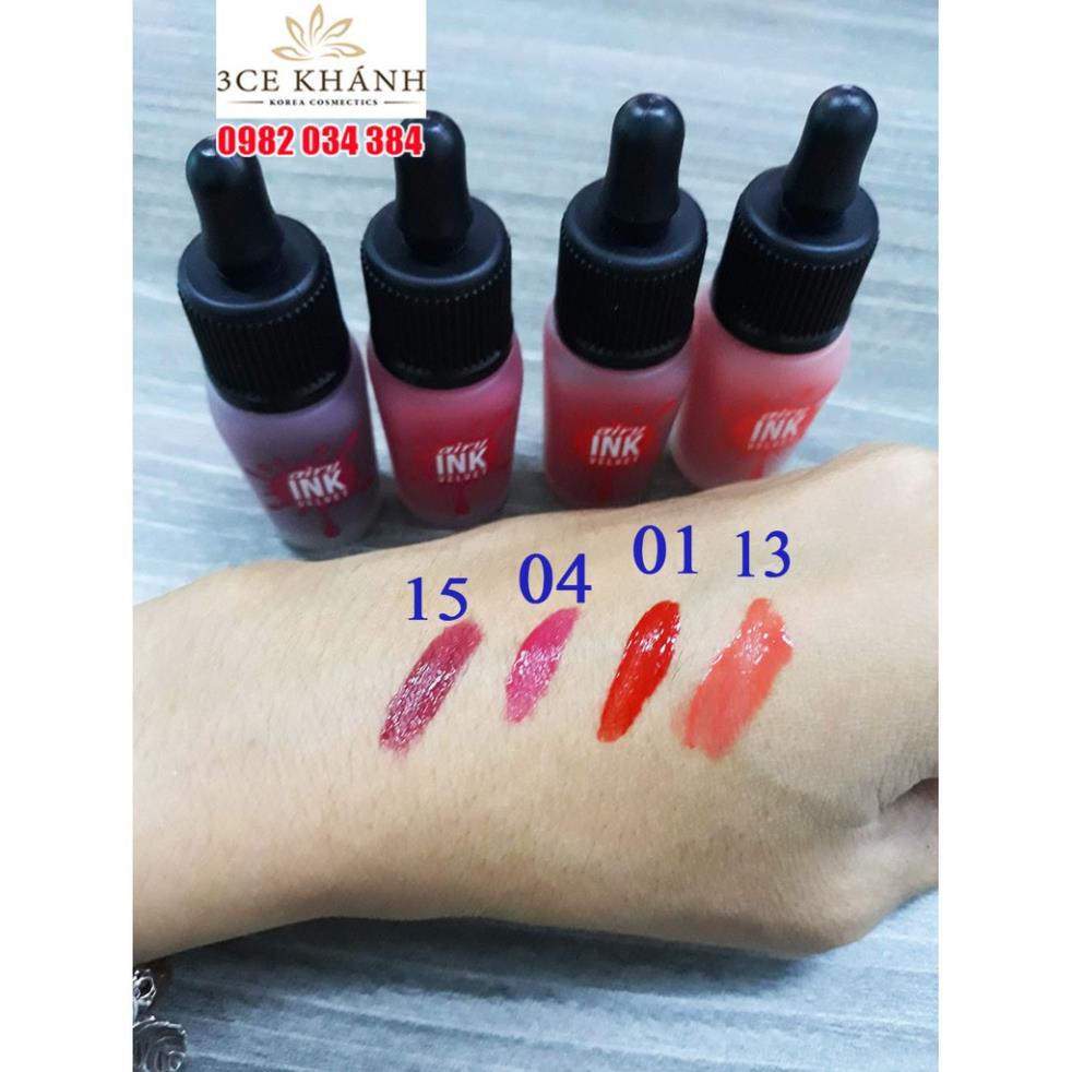 Son Ink Chính Hãng (Dòng mới nhất) Airy ink Velvet Peripera Hàn Quốc_Hình nhập và chụp thật 100% từ Shop 3CE KHÁNH *