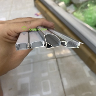 Thanh nhôm led định hình âm, nổi, góc v lắp tủ bếp, kệ trưng bày, tủ quần áo (cây 1 mét)