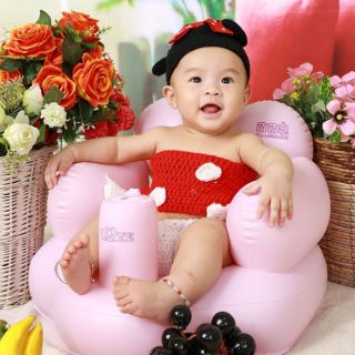 Ghế hơi tập ngồi tập ăn cho bé