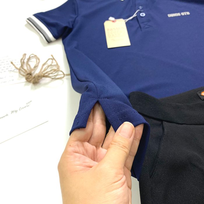 Áo thun POLO nam cổ bẻ vải Cá Sấu Thái cao cấp 6 màu phối viền đẹp