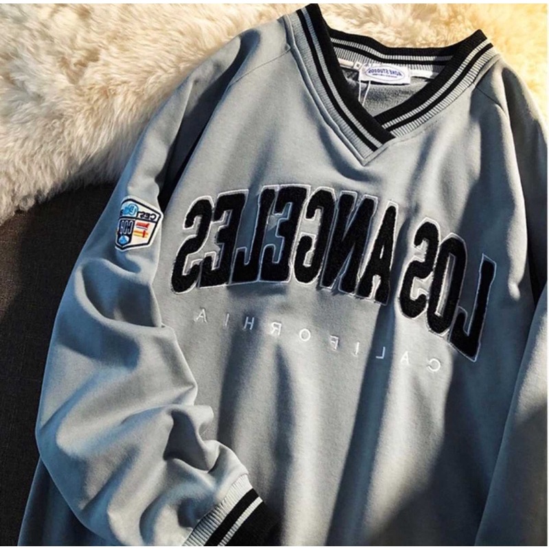 Sweater bóng chày nam nữ Los Angeles
