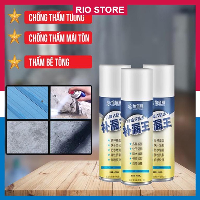 Bình sơn xịt chống thấm, chống dột, Sơn xịt chống thấm đa năng