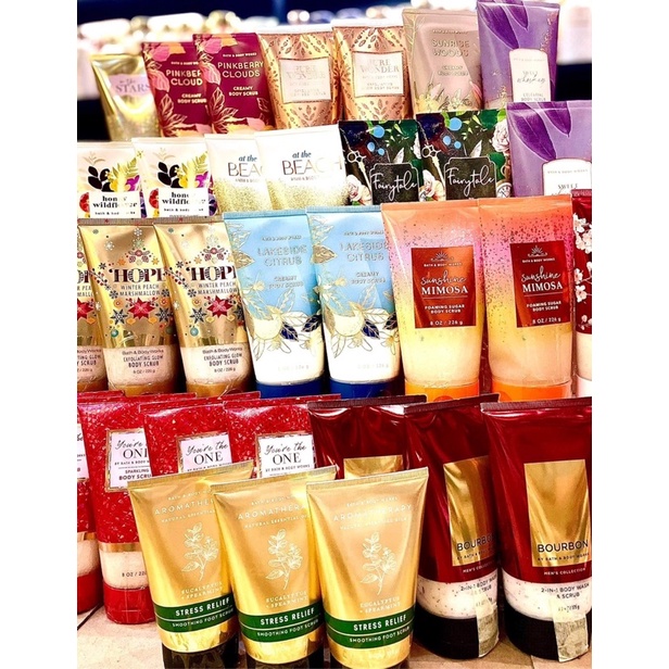 BBW - Body Scrub Fullsize Tẩy tế bào chết toàn thân Bath And Body Works tẩy da chết toàn thân, tái tạo làn da tươi trẻ