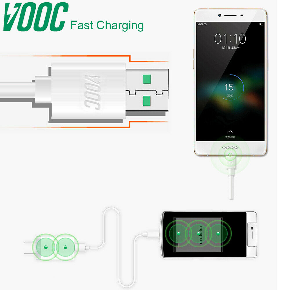 ANDROID Cáp Sạc Nhanh Dài 1m Cho Điện Thoại Oppo Vooc