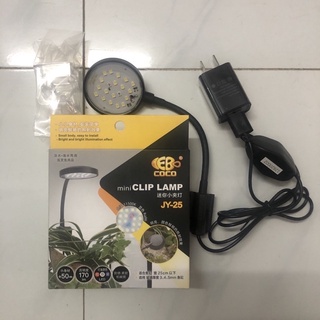 Đèn led kẹp hồ cá bể mini clip lamp jy-25
