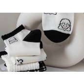 Vớ Cổ Thấp Co Giãn Họa Tiết Dễ Thương Phong Cách Hàn Quốc Cho Nữ