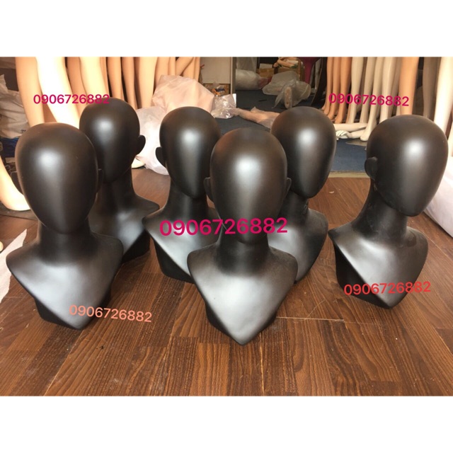 Đầu manocanh đội nón,tóc giả cao cấp