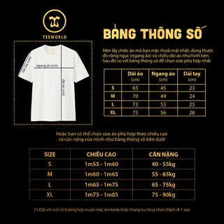 Combo 2 Áo thun Teeworld Basic Tee Trắng và Đen Nam Nữ Form Rộng Unisex