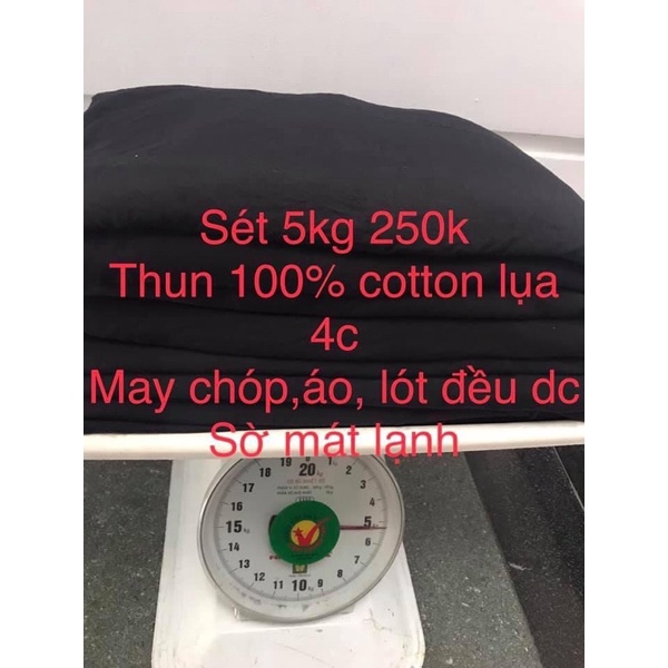 SALE SALE Thun lụa 100% cotton co giãn 4 chiều