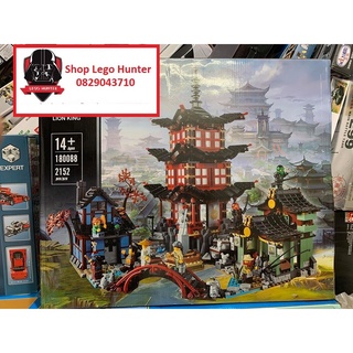 Xếp Hình Ninjago Lion King 180088 Bela 10427 Bộ lắp ráp Ngôi Đền Airjitzu