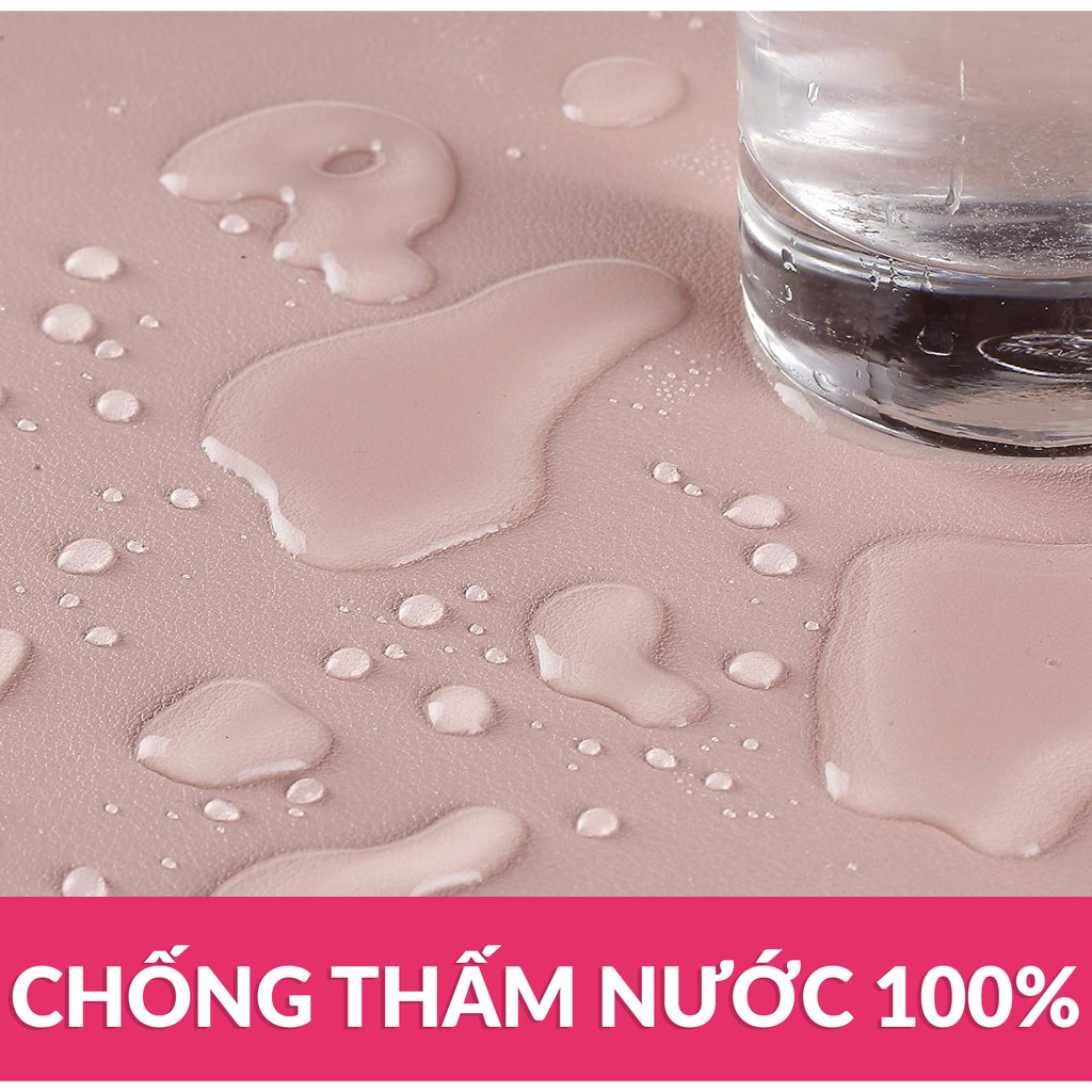 [Hình Thật / Giá Xưởng] Thảm Da Trải Bàn 5D Màu Xanh Pastel Chống Thấm, Chống Trầy, Tiện Lợi, Bảo hành 2 Năm Tại Xưởng