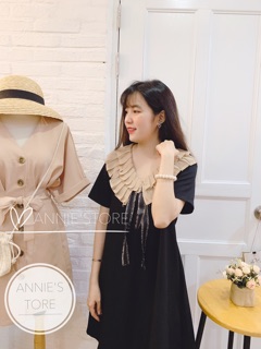 Đầm Suông Cổ xếp li