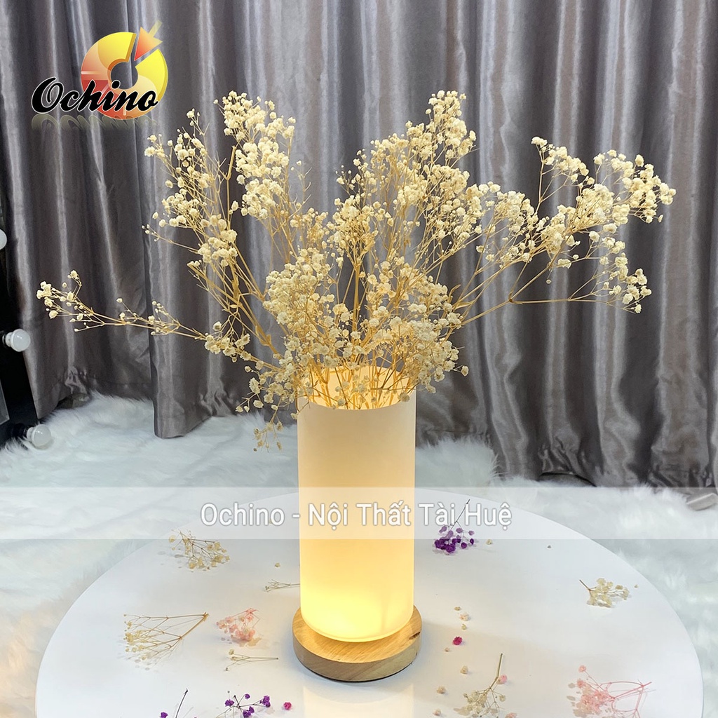 Đèn ngủ để bàn trang trí phòng ngủ đọc sách chất liệu gốm sứ thủ công chỉnh sáng tiện lợi