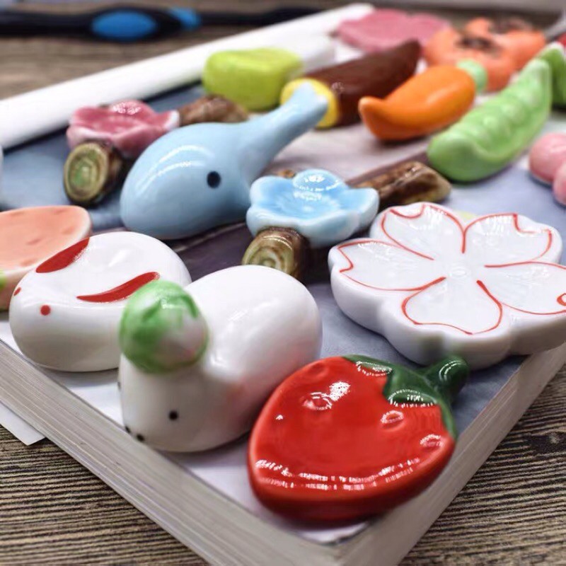 [Michi Art Store] Gác cọ, gác đũa sứ cute nhiều mẫu dùng trang trí décor phong cách Nhật Bản