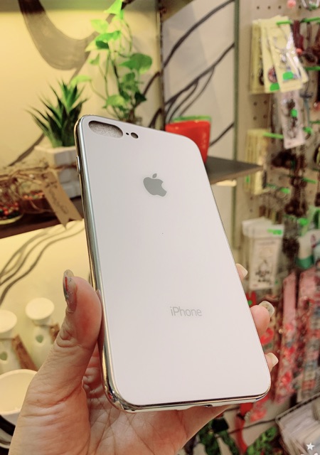 Ốp Iphone 7plus/8plus/6plus/6splus/6/7/8/6s/se2/se 2/x/xs/xr/xs max/11/11pro/11pro max-lưng kính cường lực, viền dẻo.