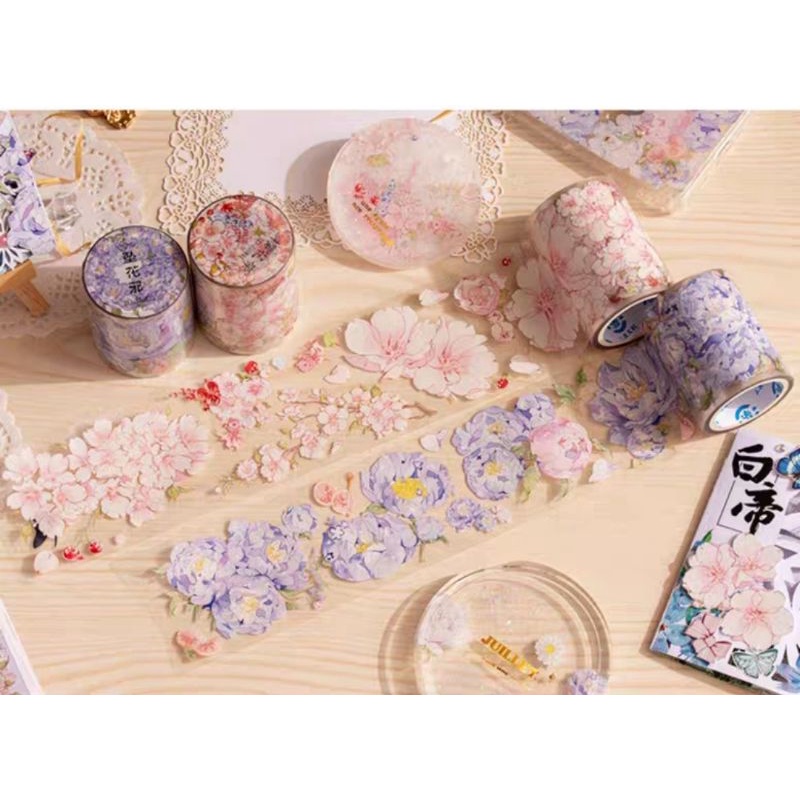 Washi tape hãng Sandu chi tiết hoa