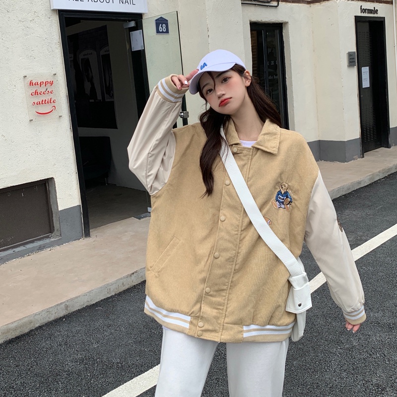 Áo khoác SUXI thiết kế kiểu blazer dáng rộng thời trang mùa thu phong cách Hàn Quốc cho nữ