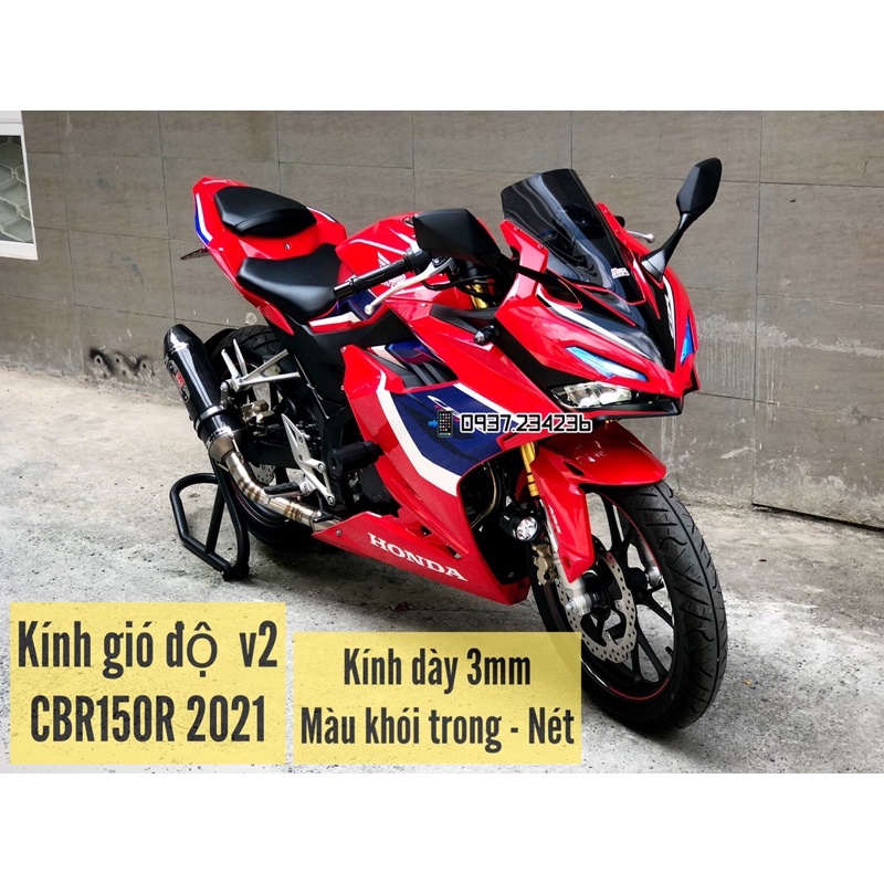 Kính Gió Độ CBR150 2021 mẫu 2 siêu đẹp - CBR150R2021 kính chắn gió độ