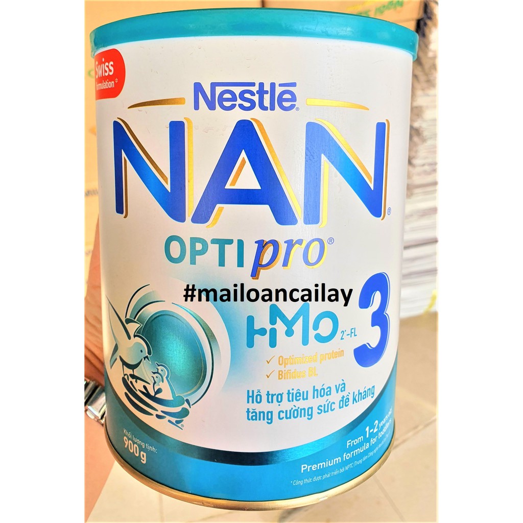 Sữa Bột Nestle NAN OPTIPRO 1-2-3-4 HM-O Hộp 900g