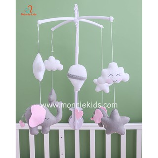 Đồ Chơi Treo Cũi 𝗵𝗮𝗻𝗱𝗺𝗮𝗱𝗲 MonMon Có Phát Nhạc