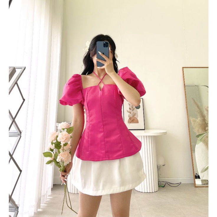 CHÂN VÁY TAFFTA NHŨ FORM XÒE CHỮ A