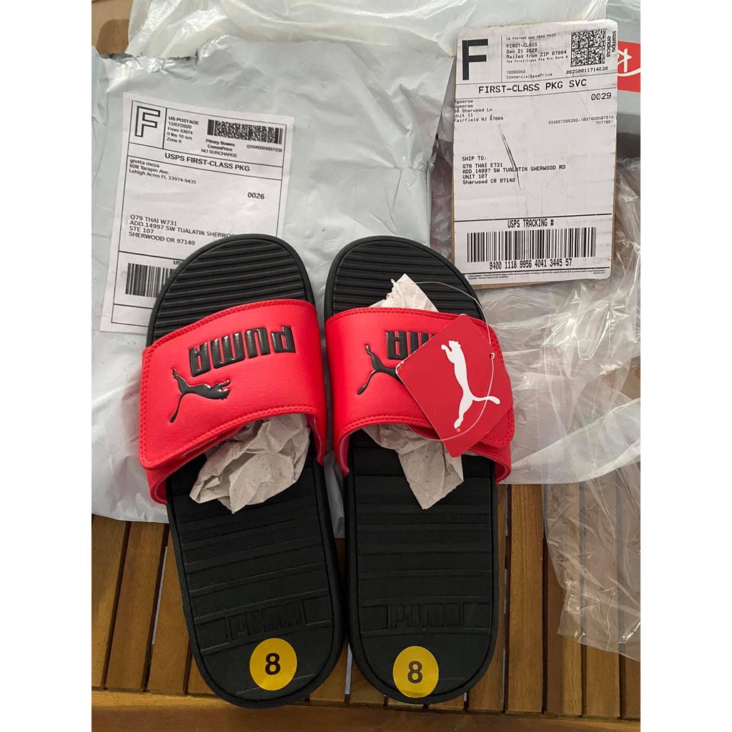 Dép Puma Cool Cat Chính Hãng - Red size 40.5