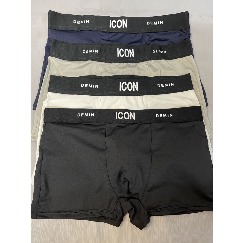Quần Lót Nam Boxer Đùi thun lạnh Combo 4 Cái,Quần Sịp Nam Cao CấpThoáng Mát Co Giãn 4 Chiều
