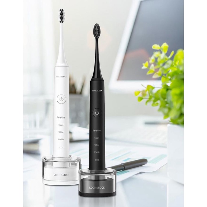 Bàn Chải Đánh Răng Điện Lock&Lock ENR346WHT/ENR346BLK  - Sạc Không Dây