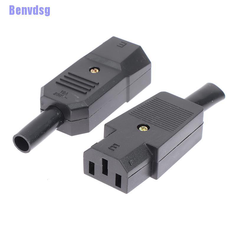 Phích cắm nối dây cáp AC 3Pin C13 C14 16A 250V