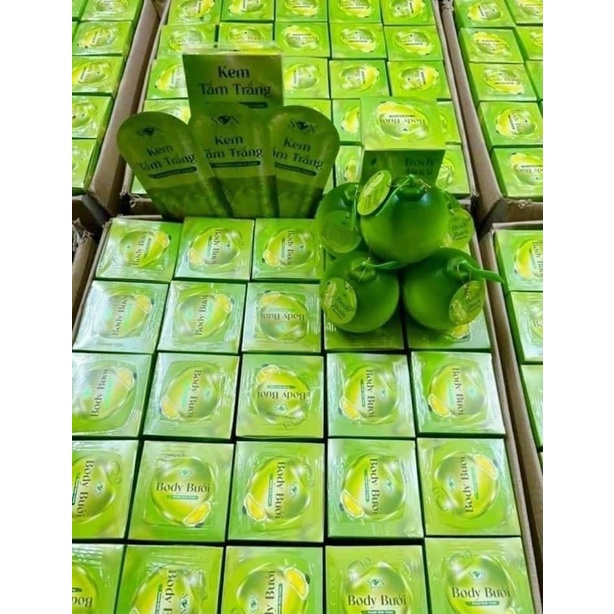 [ Chính Hãng - Mua 1 Được 3 ] Kem Body Bưởi Tặng Kèm Tắm Trắng - Tẩy Tế Bào